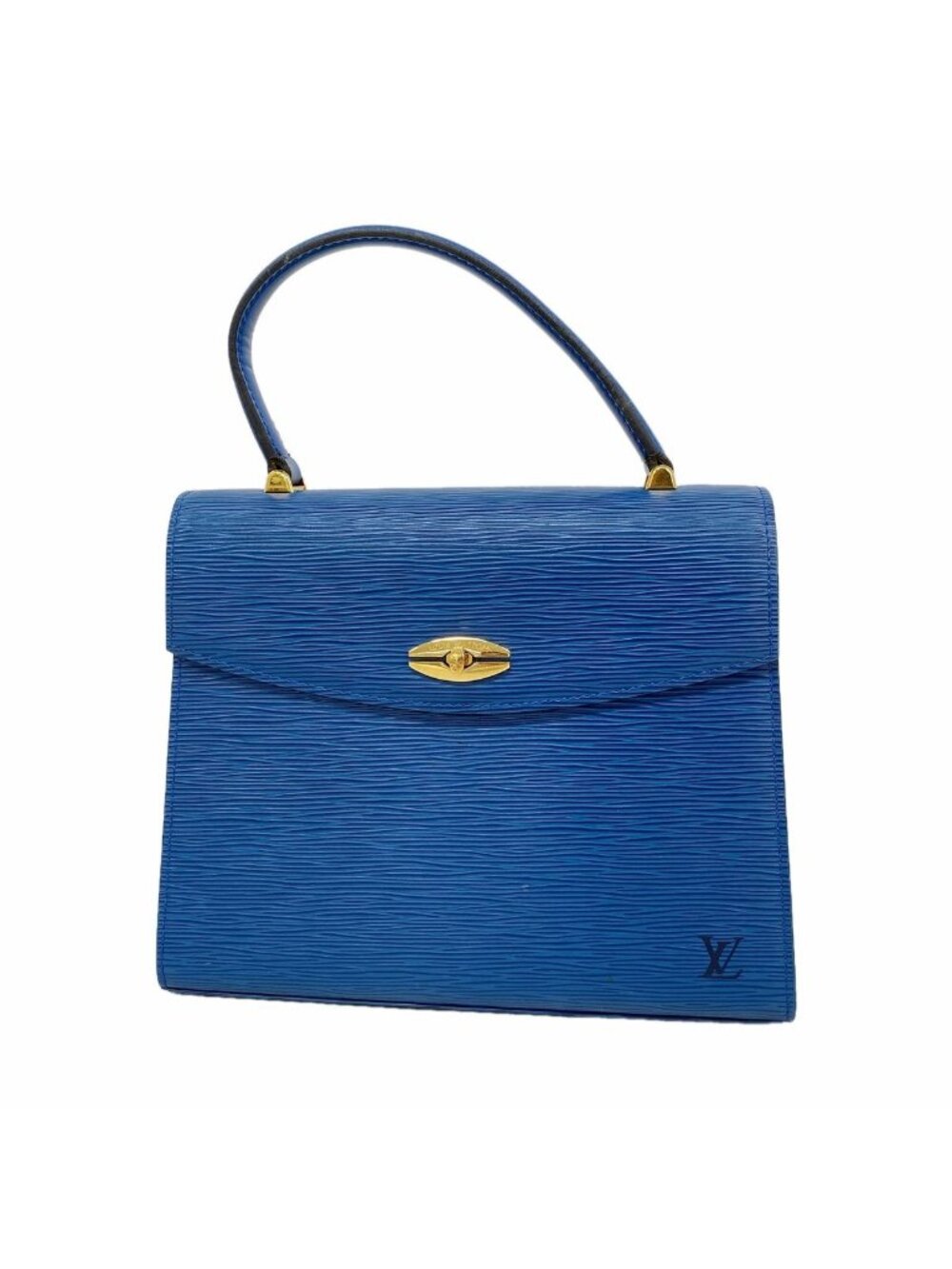 Louis Vuitton Handbag Epi Malesherbes Toledo Blue